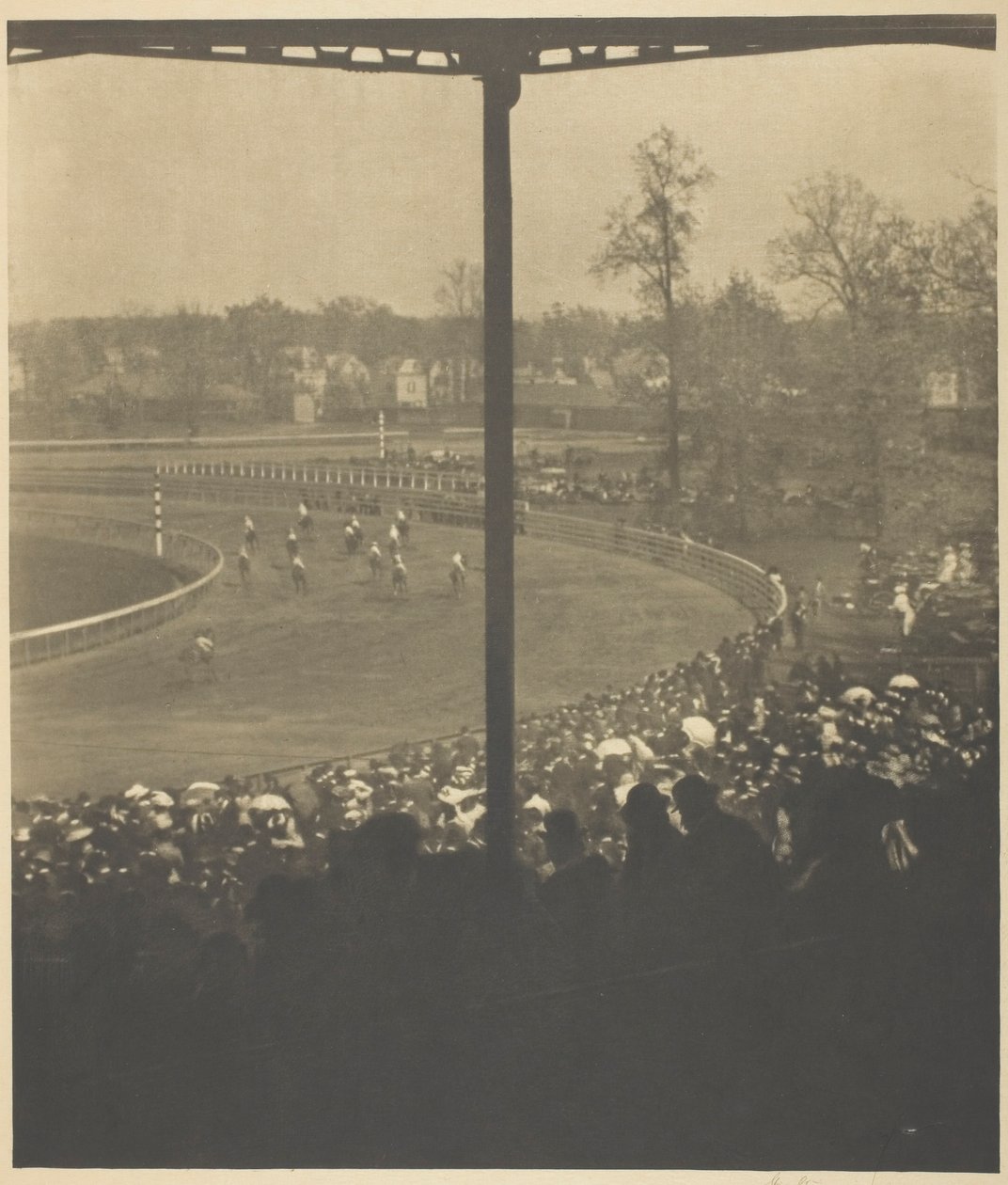 Går til posten, Morris Park, 1904. af Alfred Stieglitz