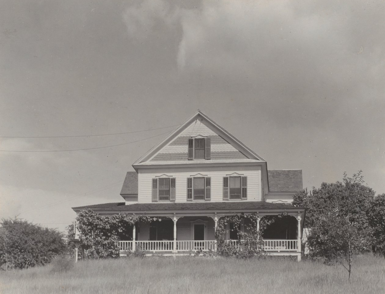 Huset på bakken, Lake George af Alfred Stieglitz