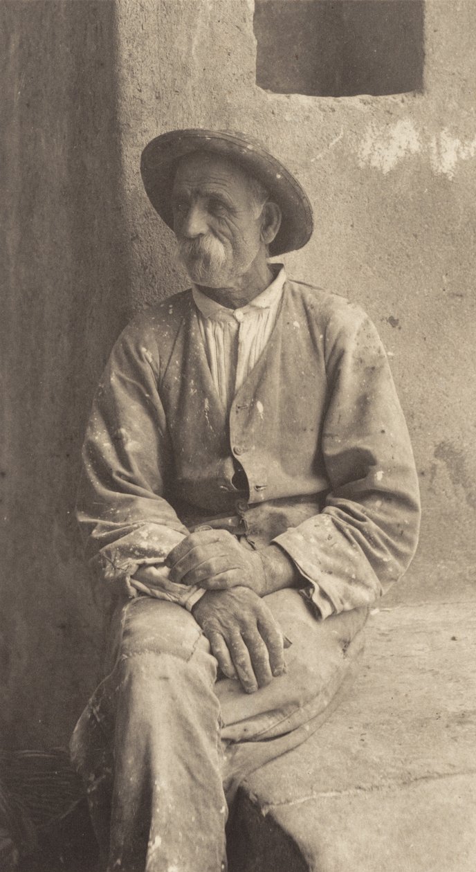 Italian Mason, Bellagio af Alfred Stieglitz