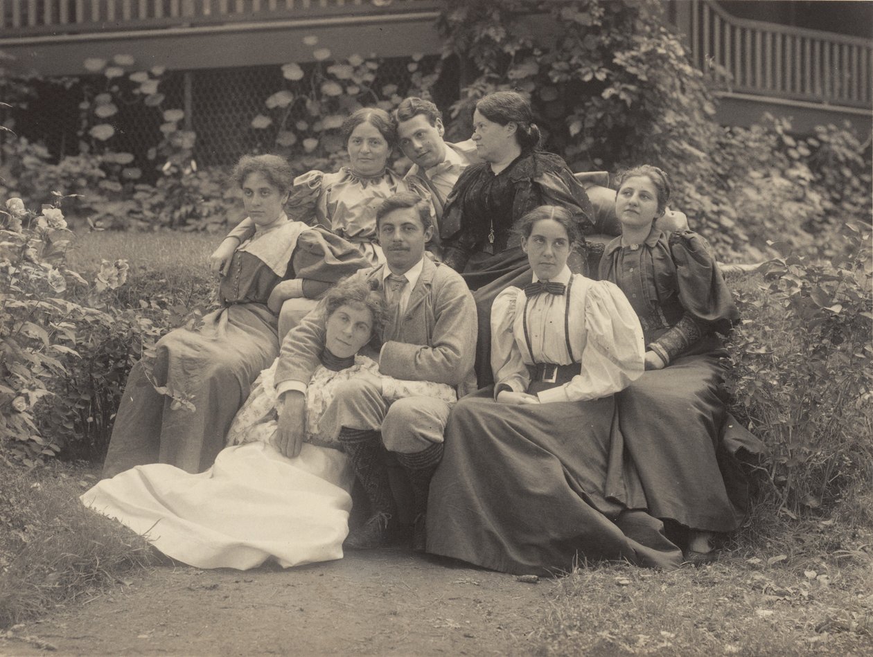 Ma, tante Rosa, Selma, Ag, Emmy, Ralph Bernheim, Hans Wetzler og Minnie Wetzler, Lake George af Alfred Stieglitz