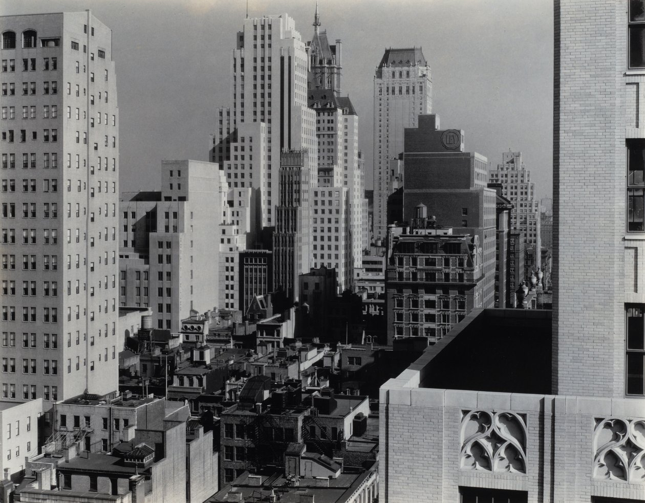 New York set fra »An American Place« af Alfred Stieglitz