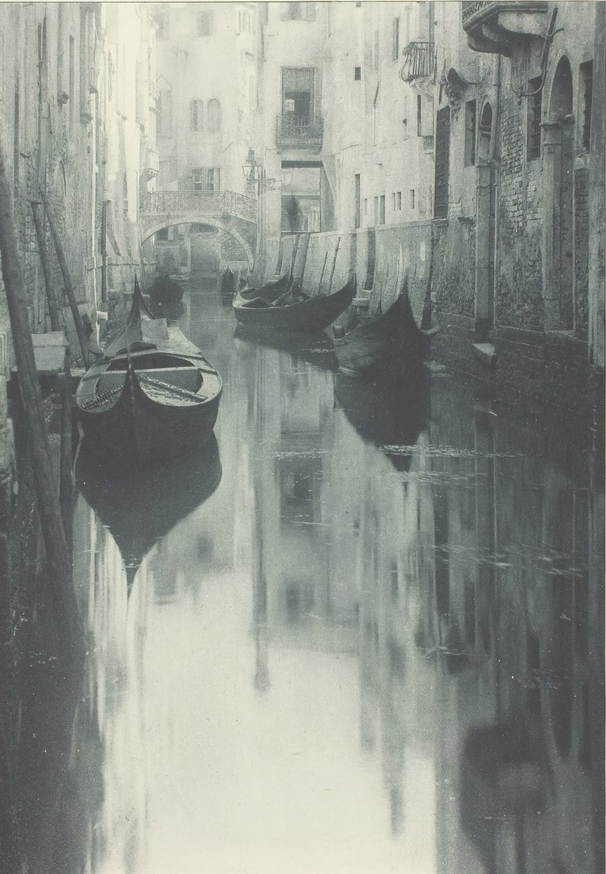 Refleksion-Venedig, ca. 1897. af Alfred Stieglitz