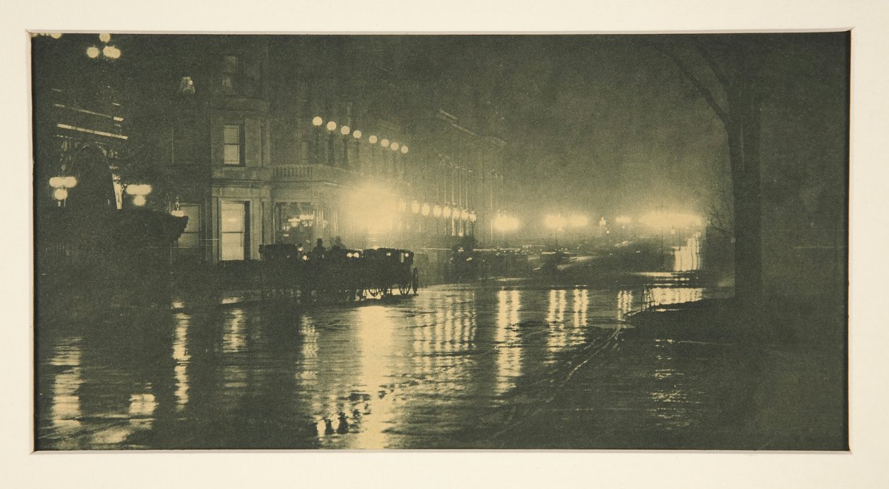 Reflections-Night (New York) af Alfred Stieglitz