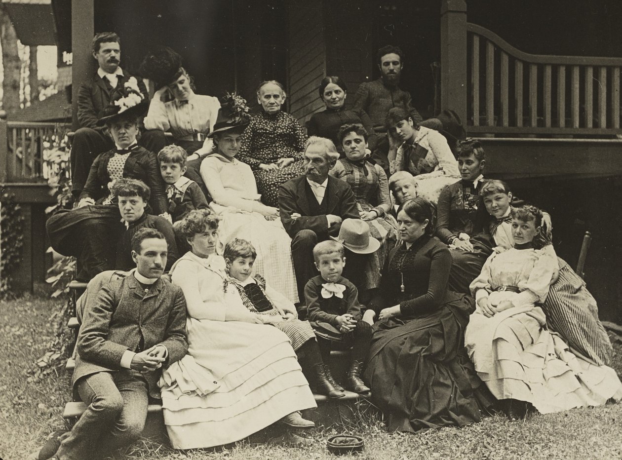 Stieglitz-familien ved Oaklawn, Lake George af Alfred Stieglitz
