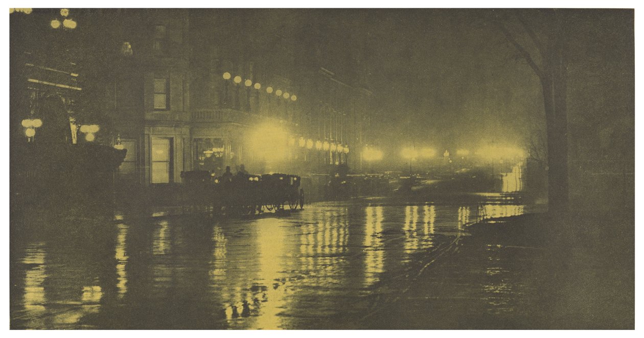 Nattens glød - New York af Alfred Stieglitz