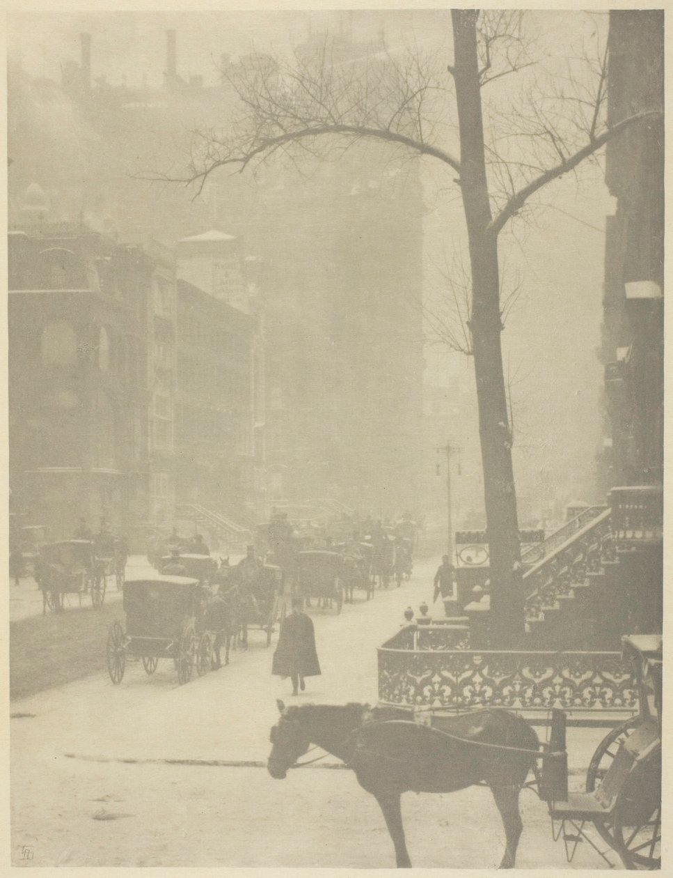 The Street, Fifth Avenue af Alfred Stieglitz