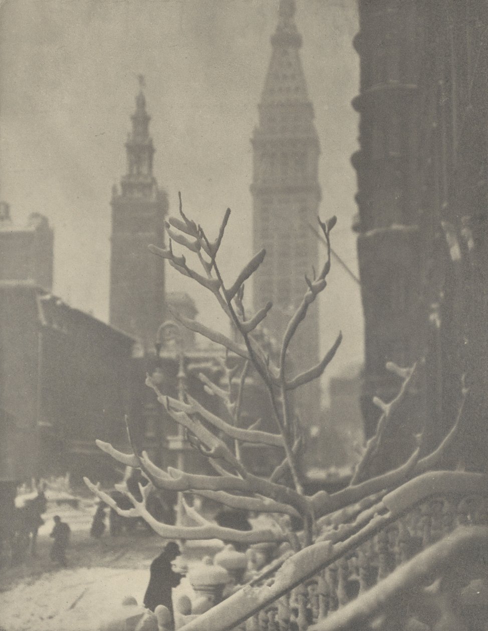 To tårne - New York af Alfred Stieglitz