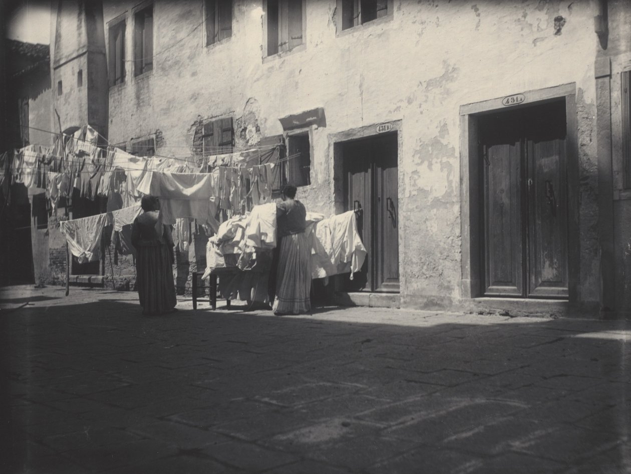 Vaske-dag, Venedig af Alfred Stieglitz