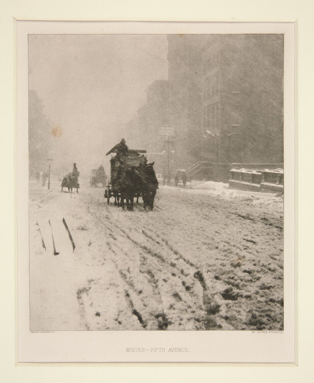 Vinter – Fifth Avenue af Alfred Stieglitz