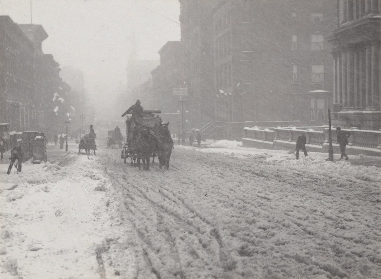 Vinter på Fifth Avenue af Alfred Stieglitz