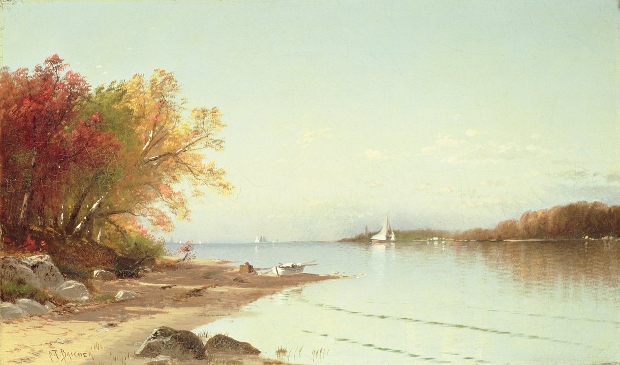 Narragansett Bay, Autumn, Rhode Island af Alfred Thompson Bricher