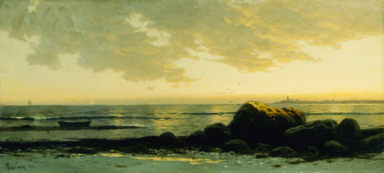 Seascape (olie på lærred) af Alfred Thompson Bricher