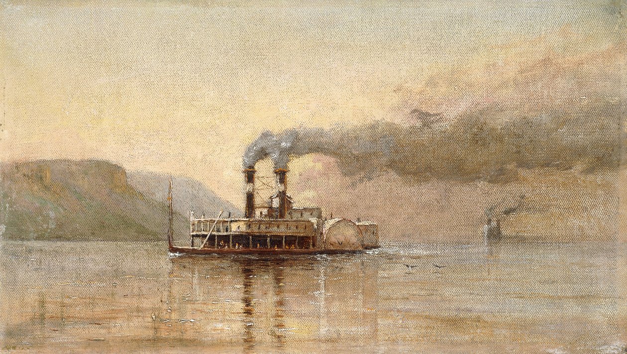 Byen Saint Paul, Dubuque, ca. 1866 af Alfred Thompson Bricher