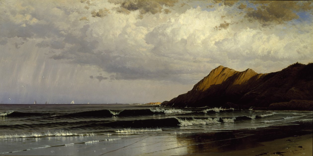 Tid og tidevand, ca. 1873 (olie på lærred) af Alfred Thompson Bricher