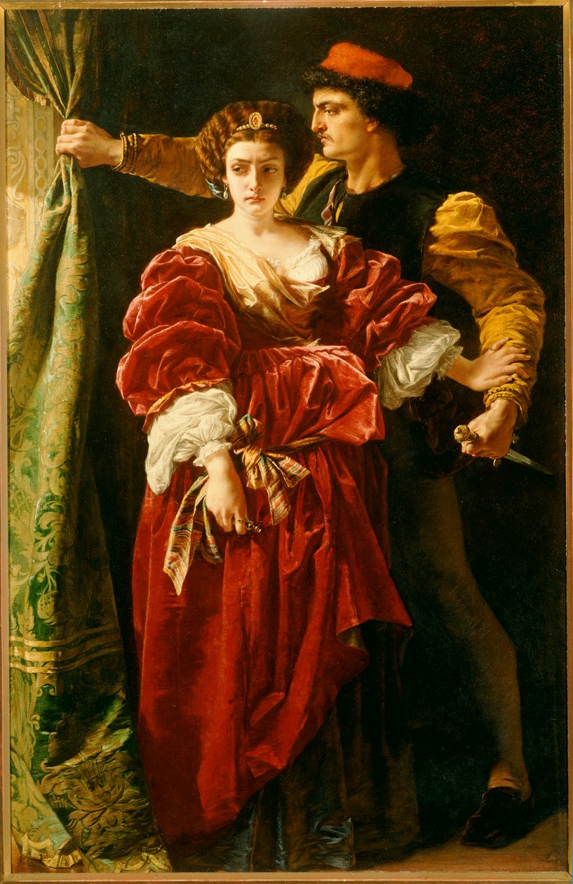 Lucrezia Borgia, 1863 af Alfred W. Elmore