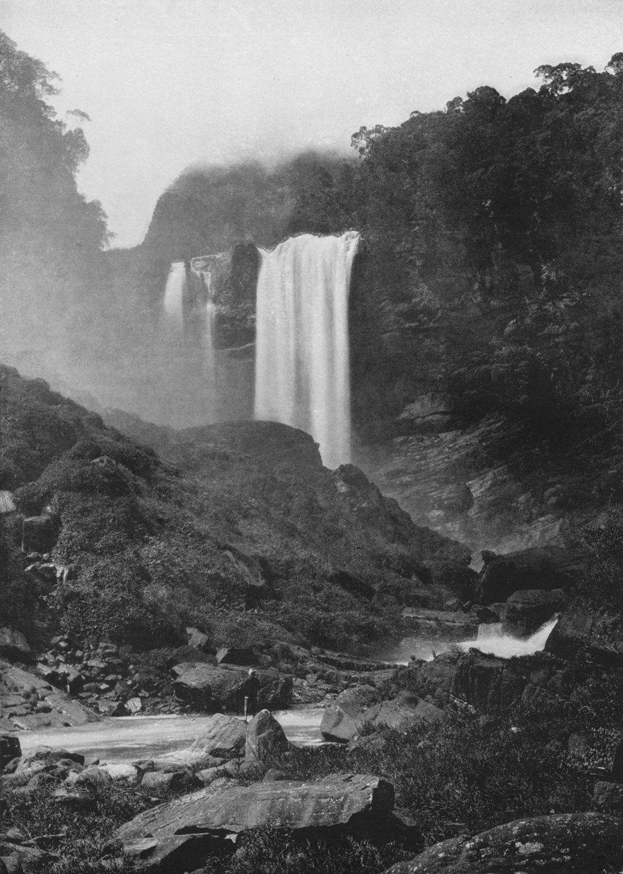 Laxapana Falls, c1890, 1910 af Alfred William Amandus Plate