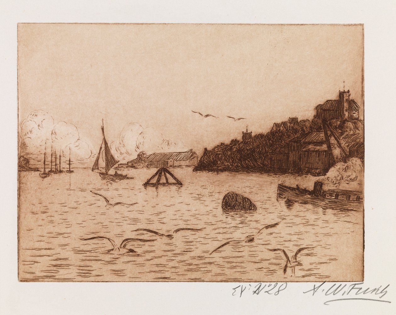 Sydhavnen af Alfred William Finch