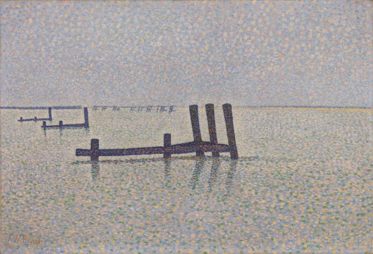 Kanalen ved Nieuwpoort, ca. 1889 af Alfred William Finch