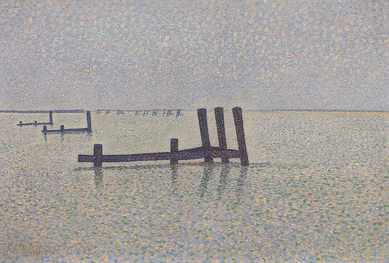 Engelske Kanal ved Nieuwpoort. Omkring 1889 af Alfred William Finch