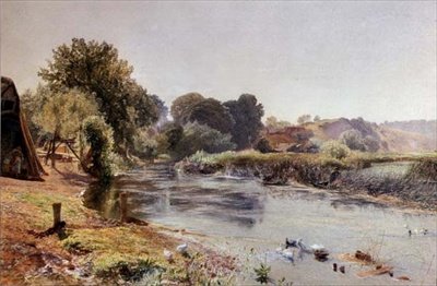 Lidt Old England Half Sleep af Alfred William Hunt
