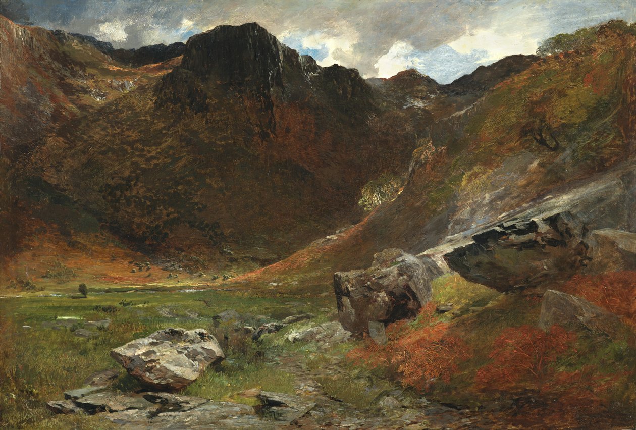 En sumpet glen fra naturen af Alfred William Hunt