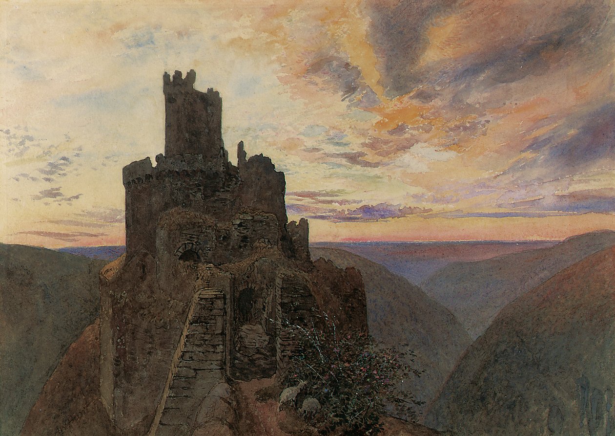 Ehrenburg ved Mosel af Alfred William Hunt