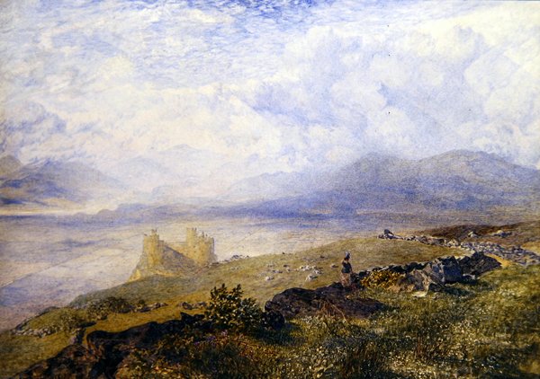 Harlech Slot af Alfred William Hunt