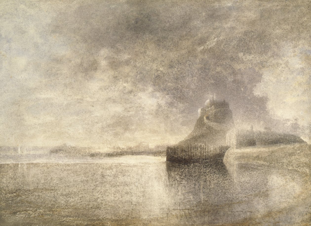 Holy Island Castle, Northumbria, ca. 1882-3 (akvarel på papir) af Alfred William Hunt