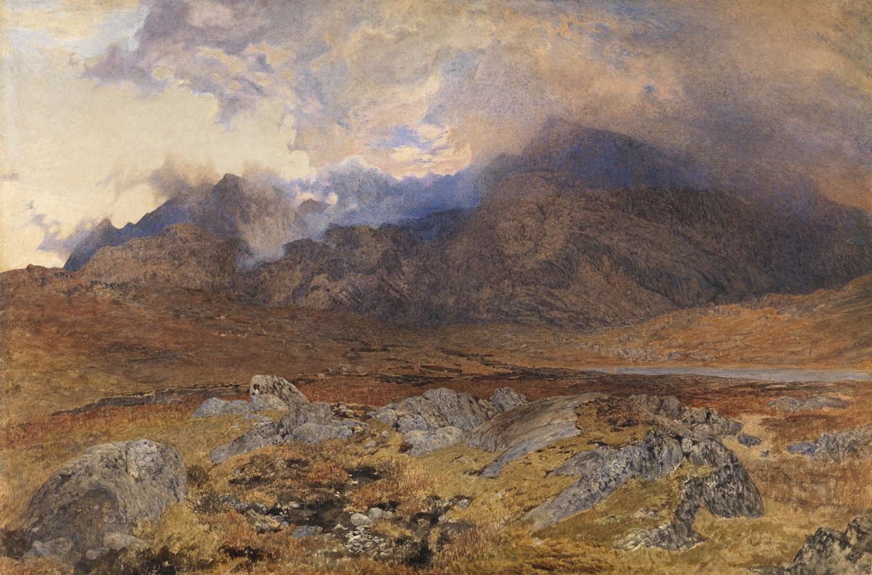 Snowdon efter en april haglstorm af Alfred William Hunt