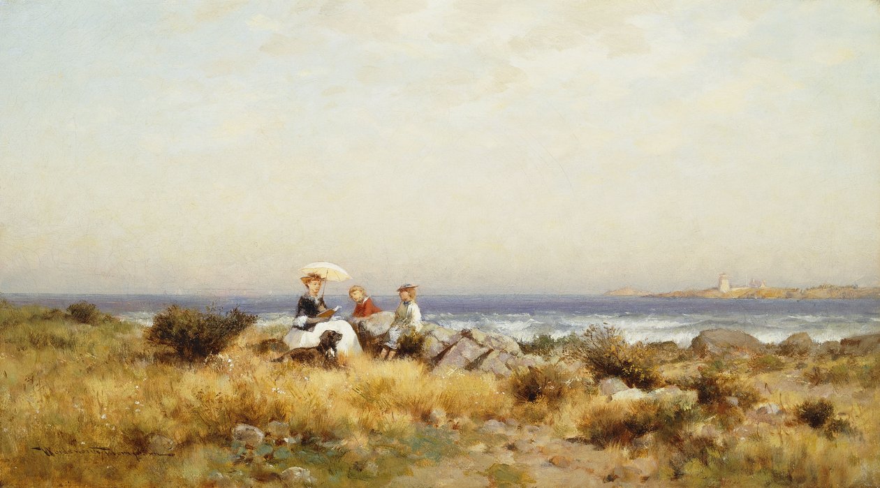Læsning ved havet af Alfred Wordsworth Thompson