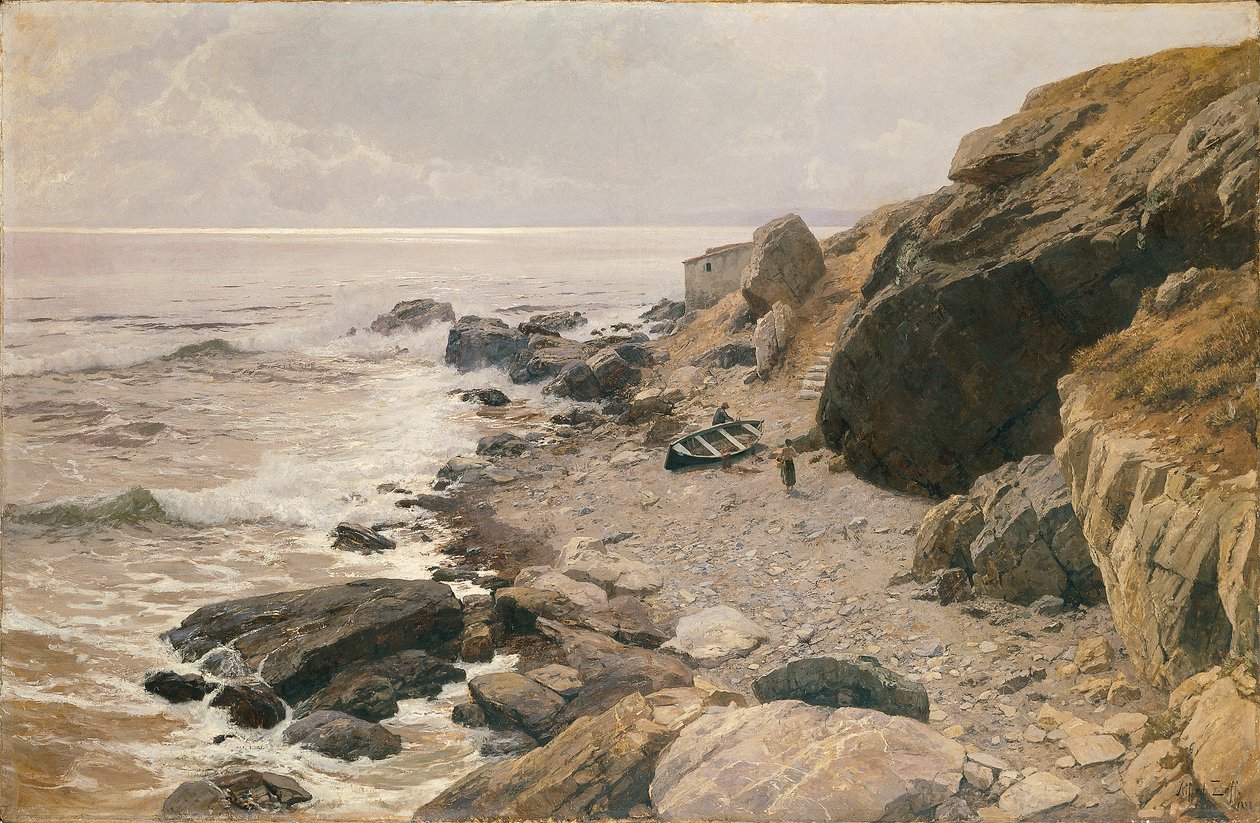 På Rivieraen (klippekysten) af Alfred Zoff