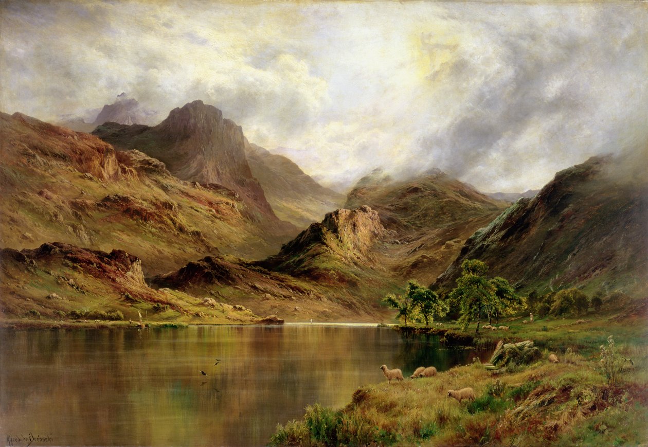 Banks of Arrochar (olie på lærred) af Alfred de Breanski