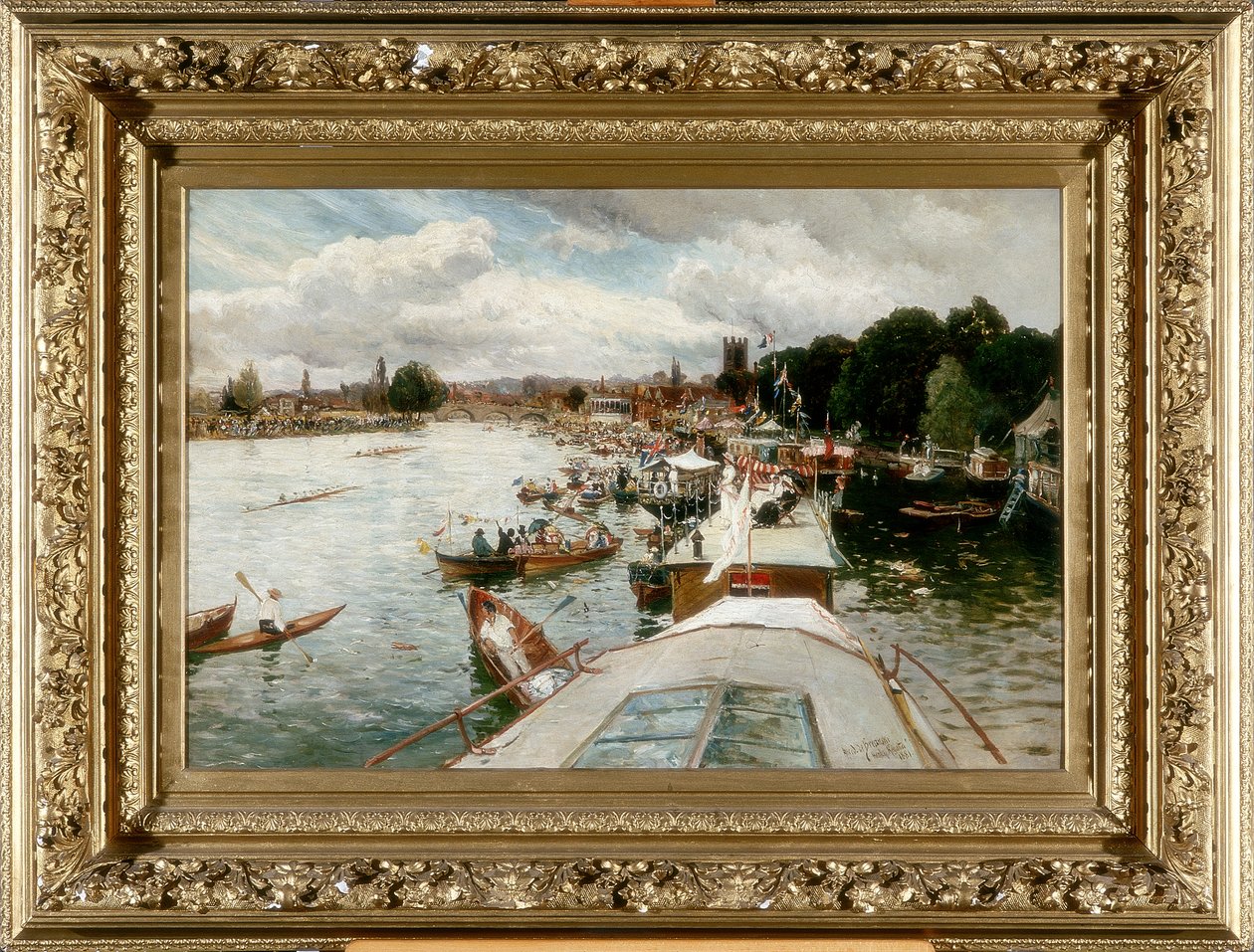 Henley Regatta, 1881 af Alfred de Breanski