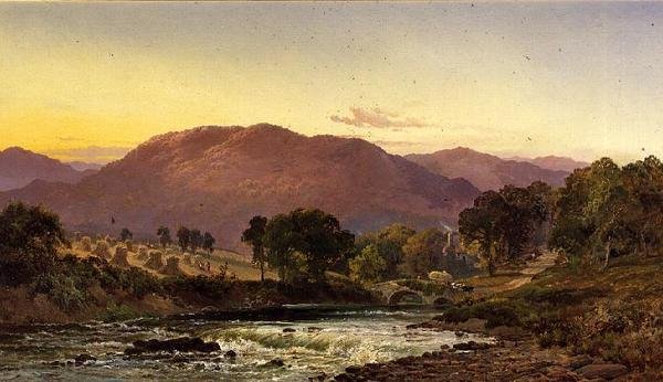 Tæt på Llangollen Pass, North Wales af Alfred de Breanski