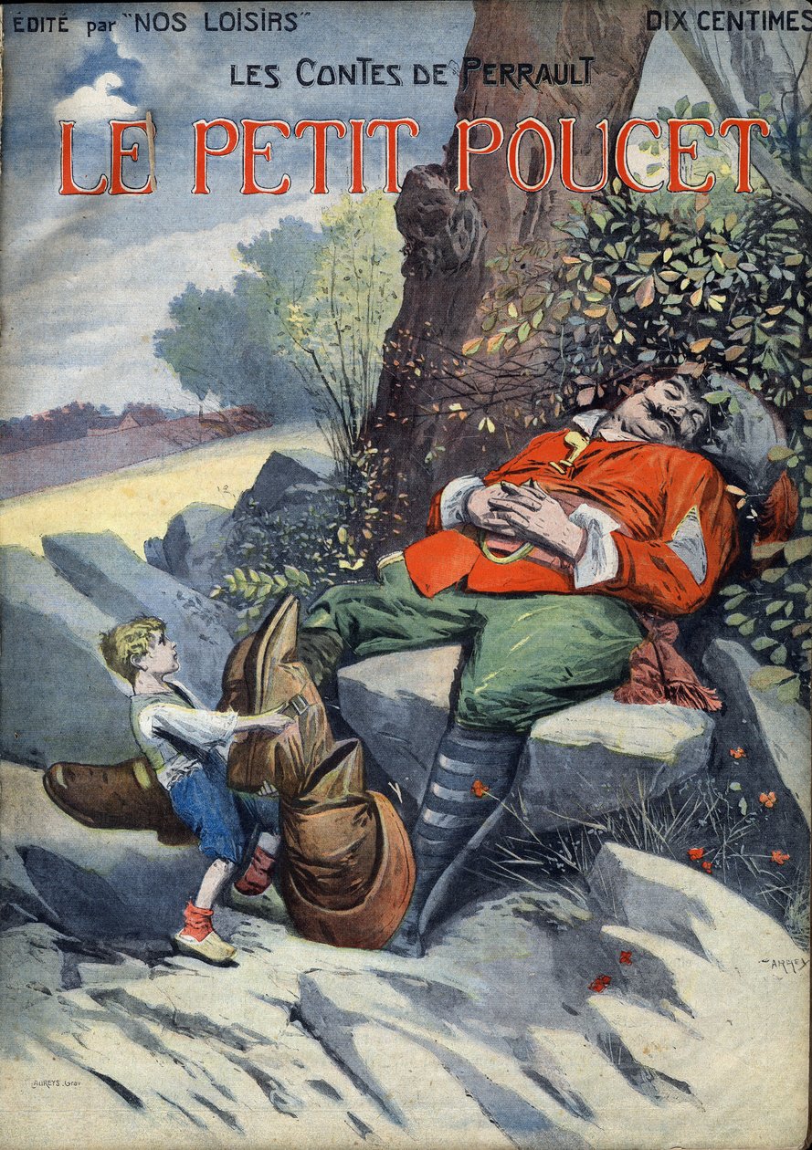 Le Peucet: Fortælling af Charles Perrault (1628-1703). Illustration af Vaccari og Carrey i "" Les beaux tales"" samling "" Nos loisirs""" omkring 1910. Privat samling. af Alfredo and Carrey Vaccari