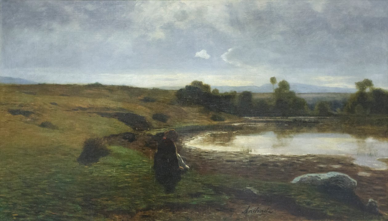 En morgen i Creys, ca. 1863 (olie på lærred) af Alfredo D