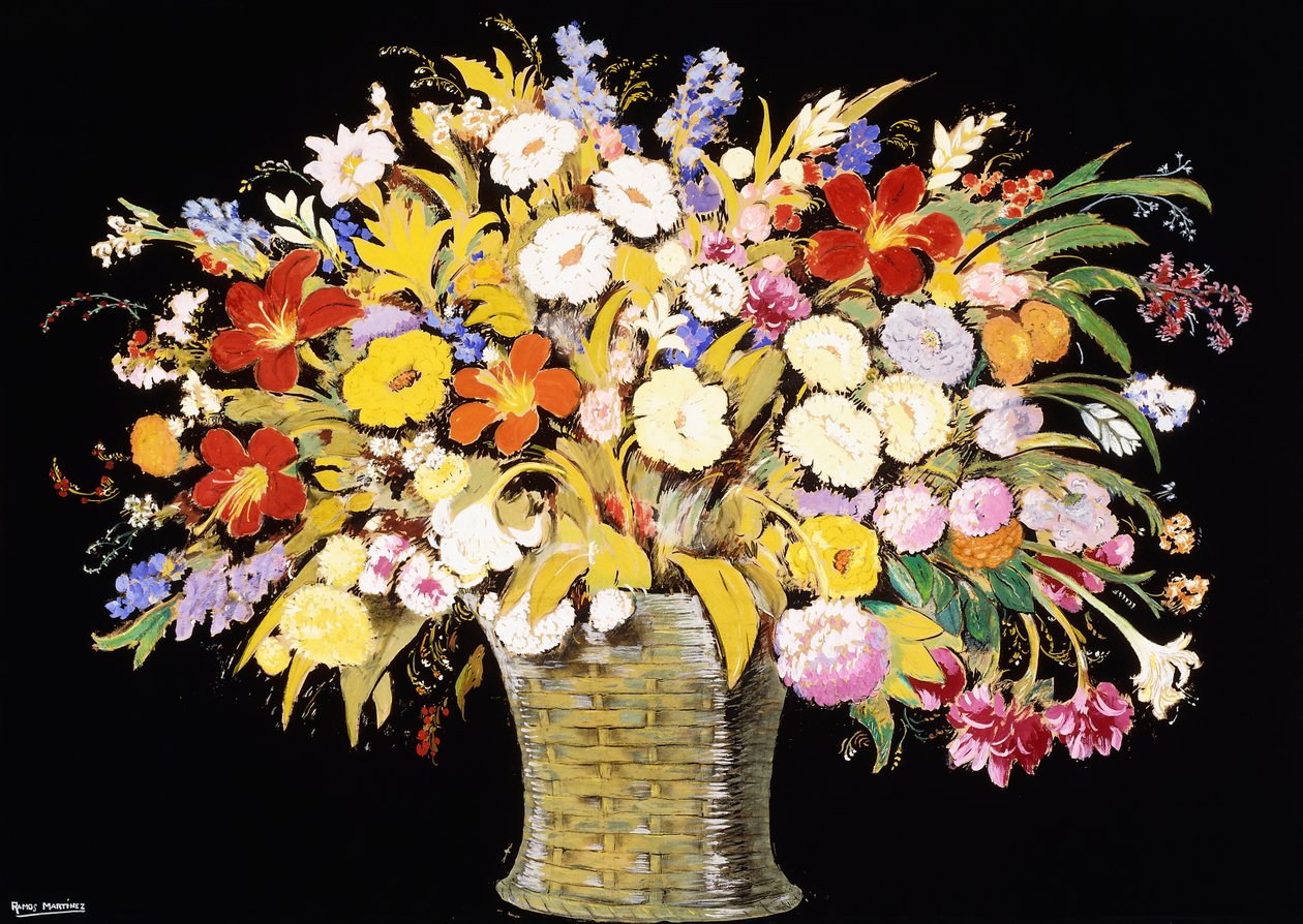 Blomsterarrangement af Alfredo Ramos Martinez