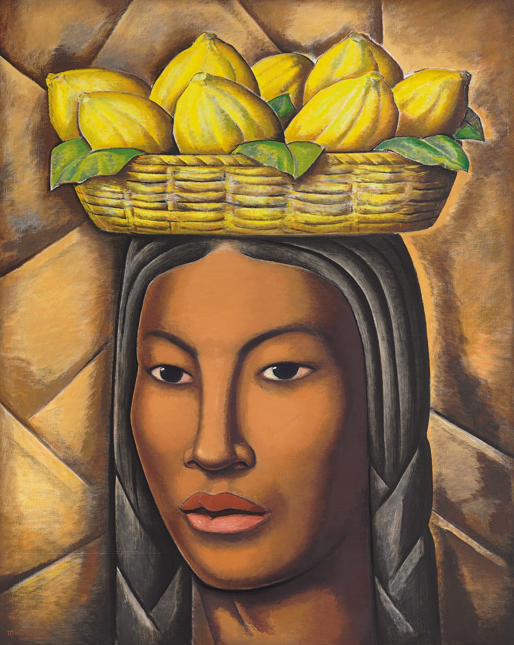 Indien, ca. 1936 (olie på lærred) af Alfredo Ramos Martinez