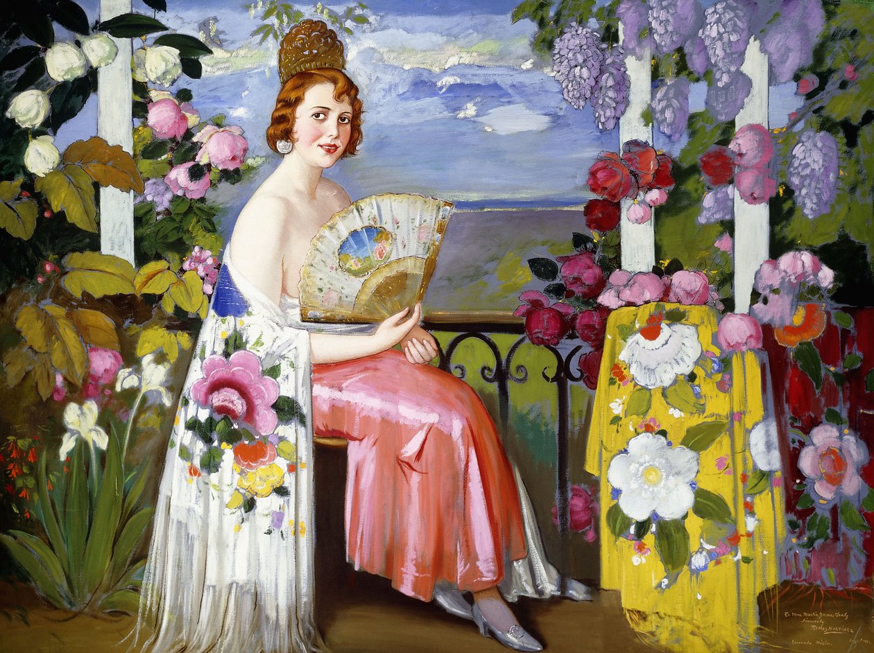 Mariehøne og blomster; Mariehøne på blomster af Alfredo Ramos Martinez