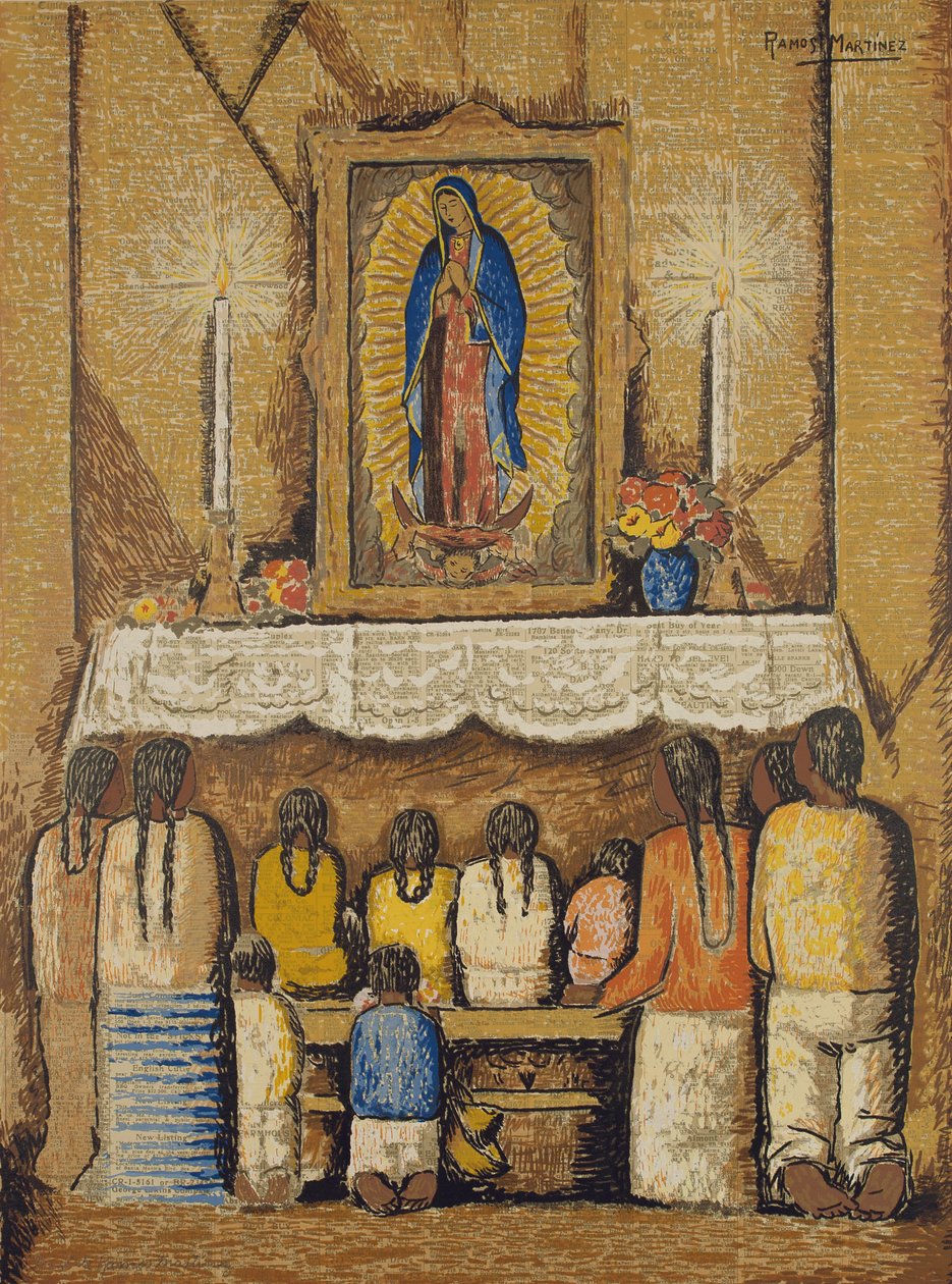 Uden titel, efter 1946 (screenprint) af Alfredo Ramos Martinez