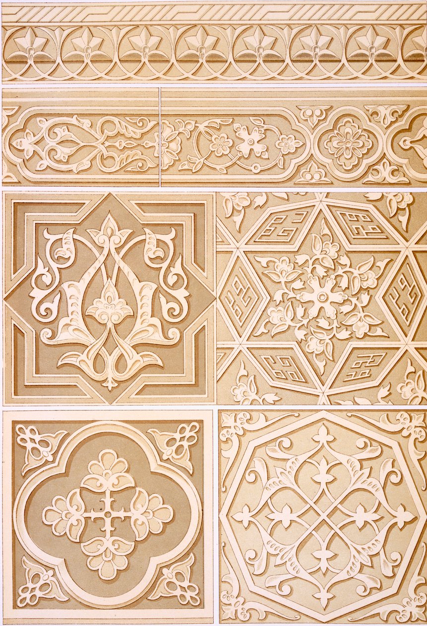 Detaljerede undersøgelser af arkitektonisk udsmykning, pub. 1883. af Alhusain Fawzy