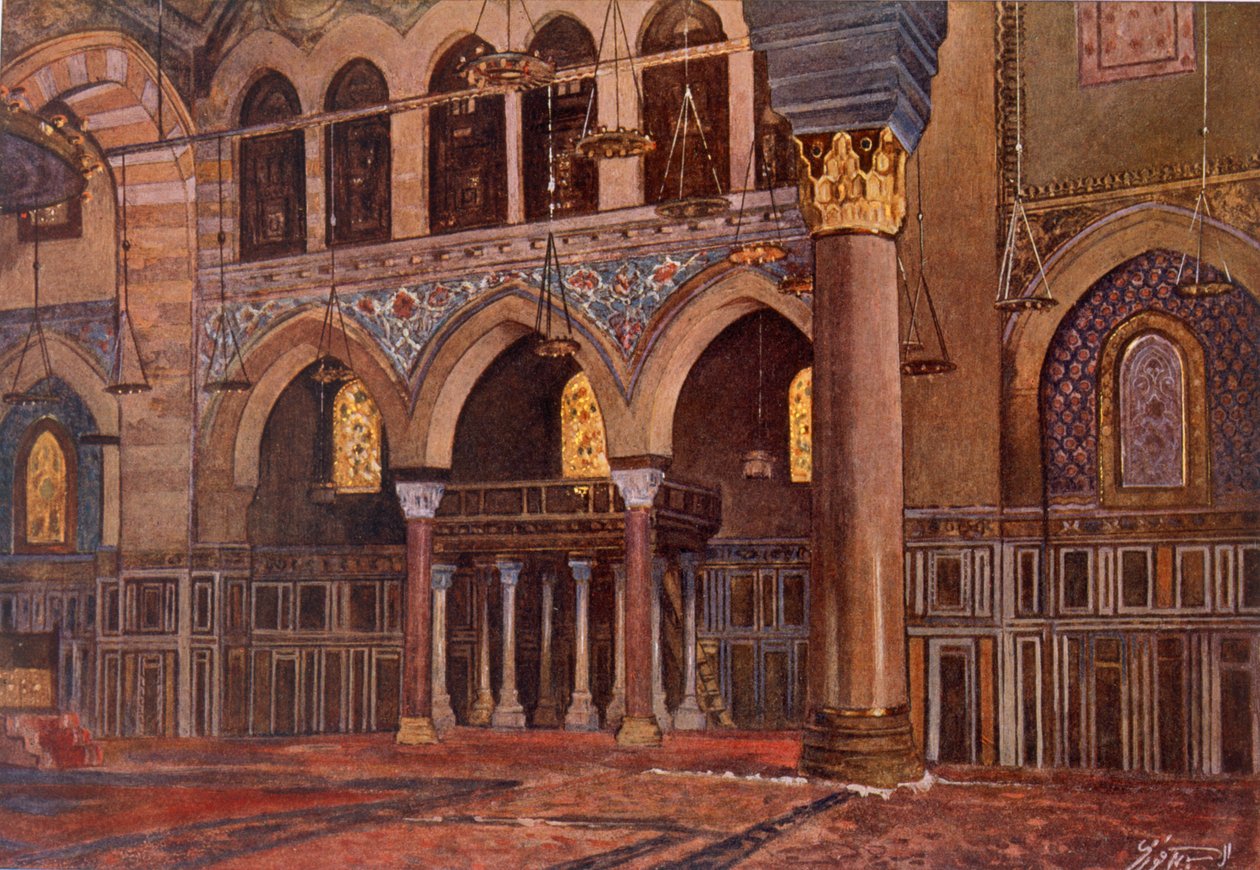 Moskeen i Al-Fath, pub. 1949. af Alhusain Fawzy