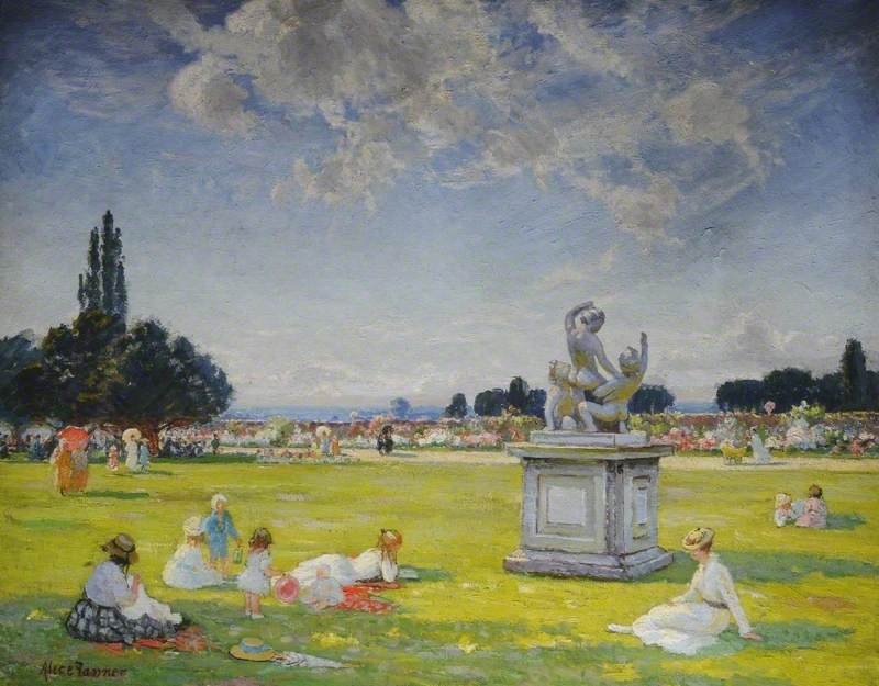 Sommer på Hampton Court af Alice Maud Fanner