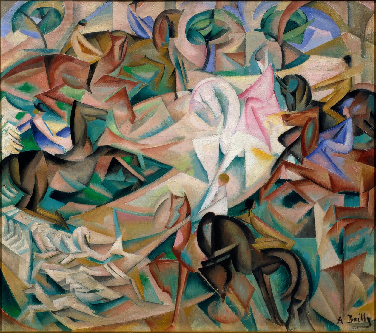 Rytterens fantasi om damen i lyserødt af Alice Bailly