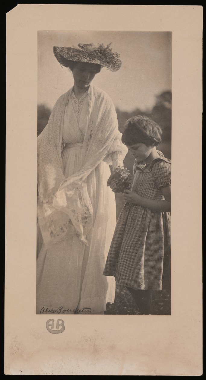 Alice Broughton-billede af Agnes Pelton med ung kusine på Agnes