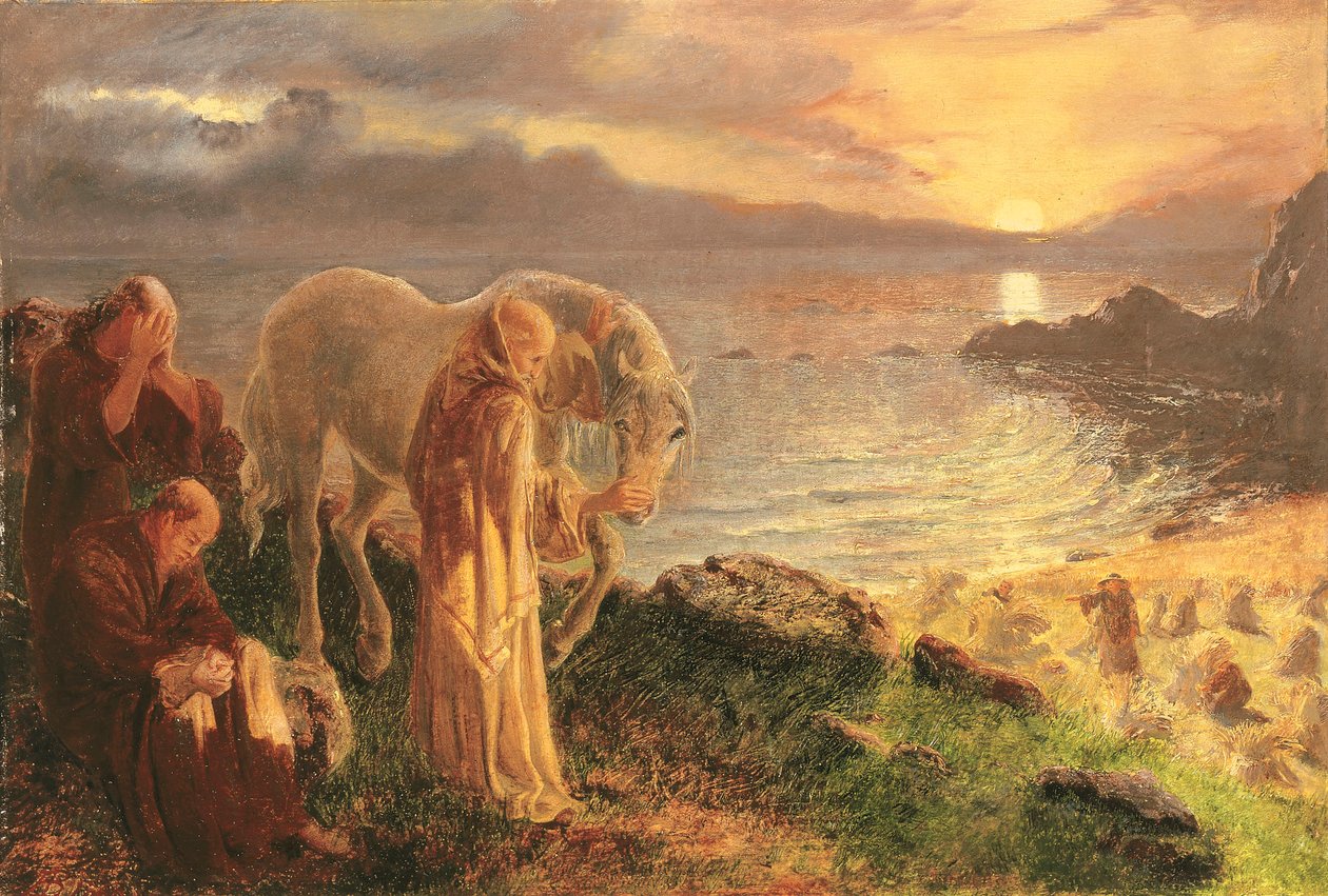 St. Columbas farvel til den hvide hest, 1865-1868 af Alice Boyd