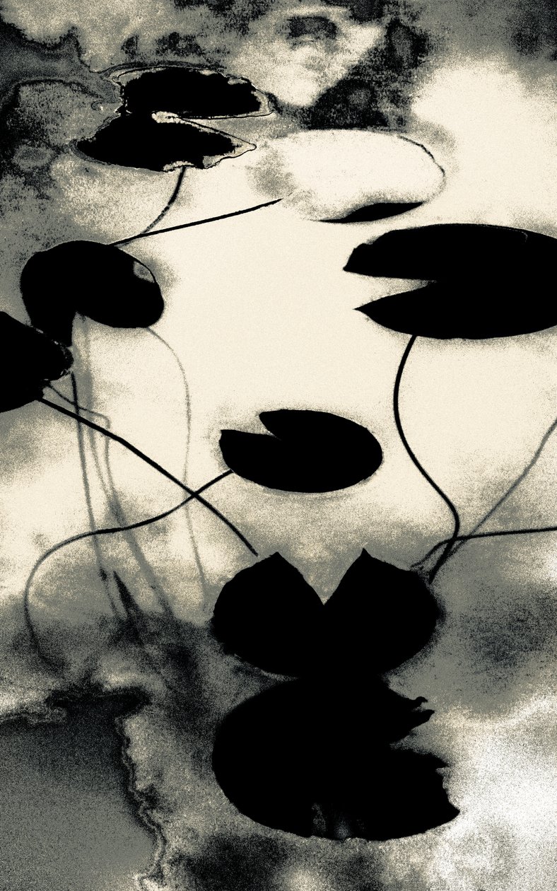 Gold Dust Shadows, fra serien Spring, 2020 (håndmalet fotografi) af Alice Gur Arie