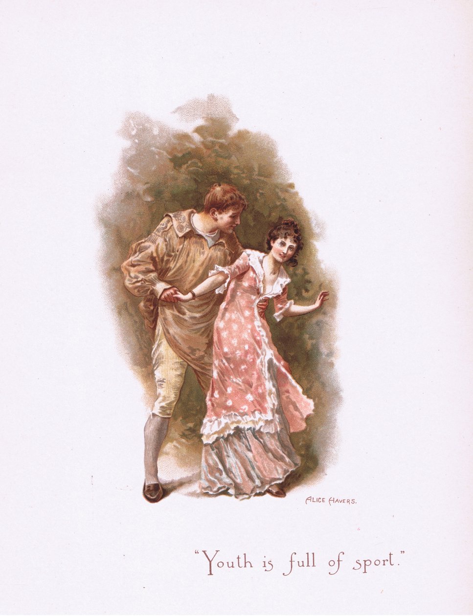 Youth is full of sport, fra Some Old Love Songs udgivet af Hildesheimer & Faulkner, 1892 af Alice Havers