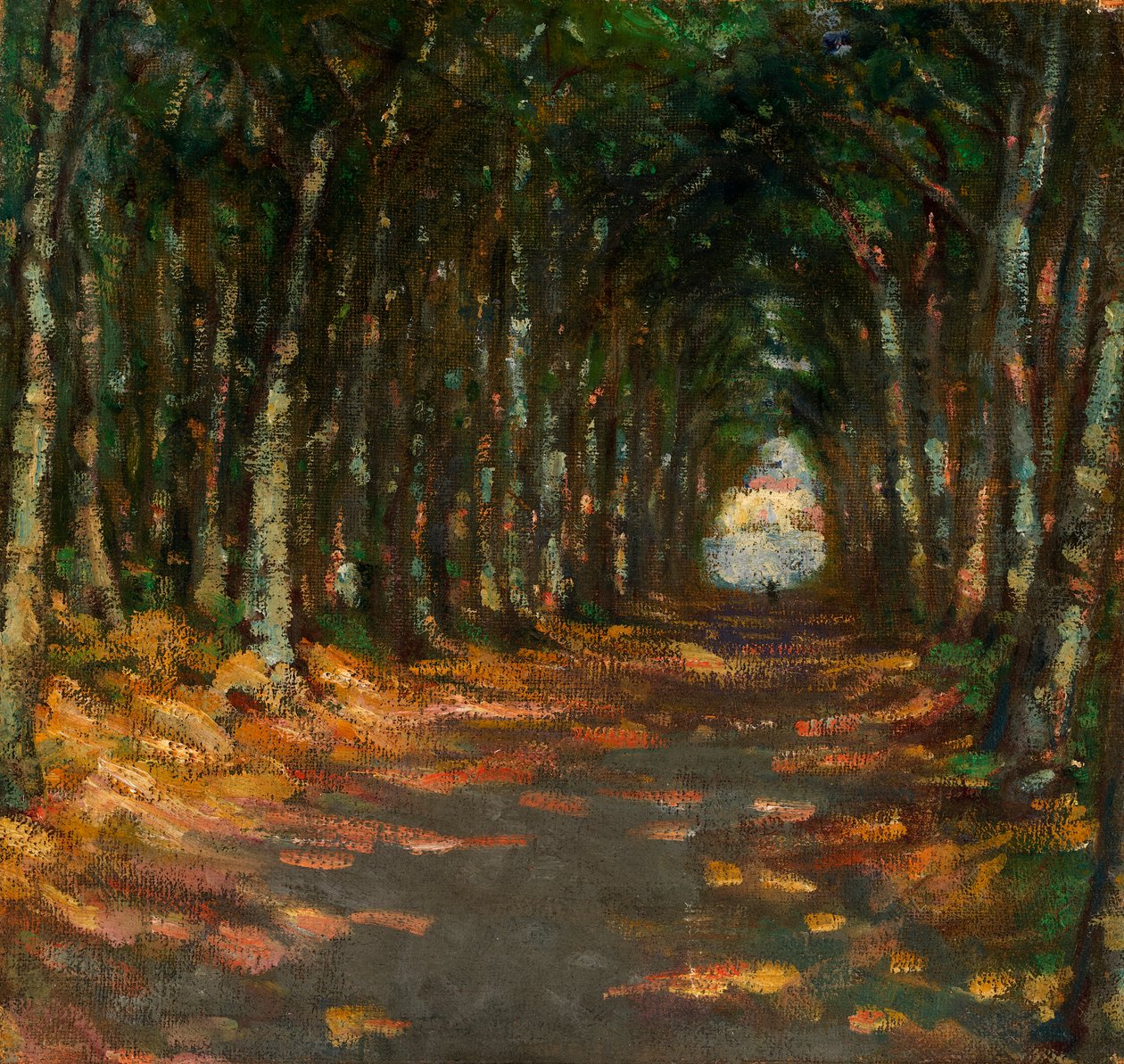 Alley i parken, ca. 1906. af Alice Pike Barney