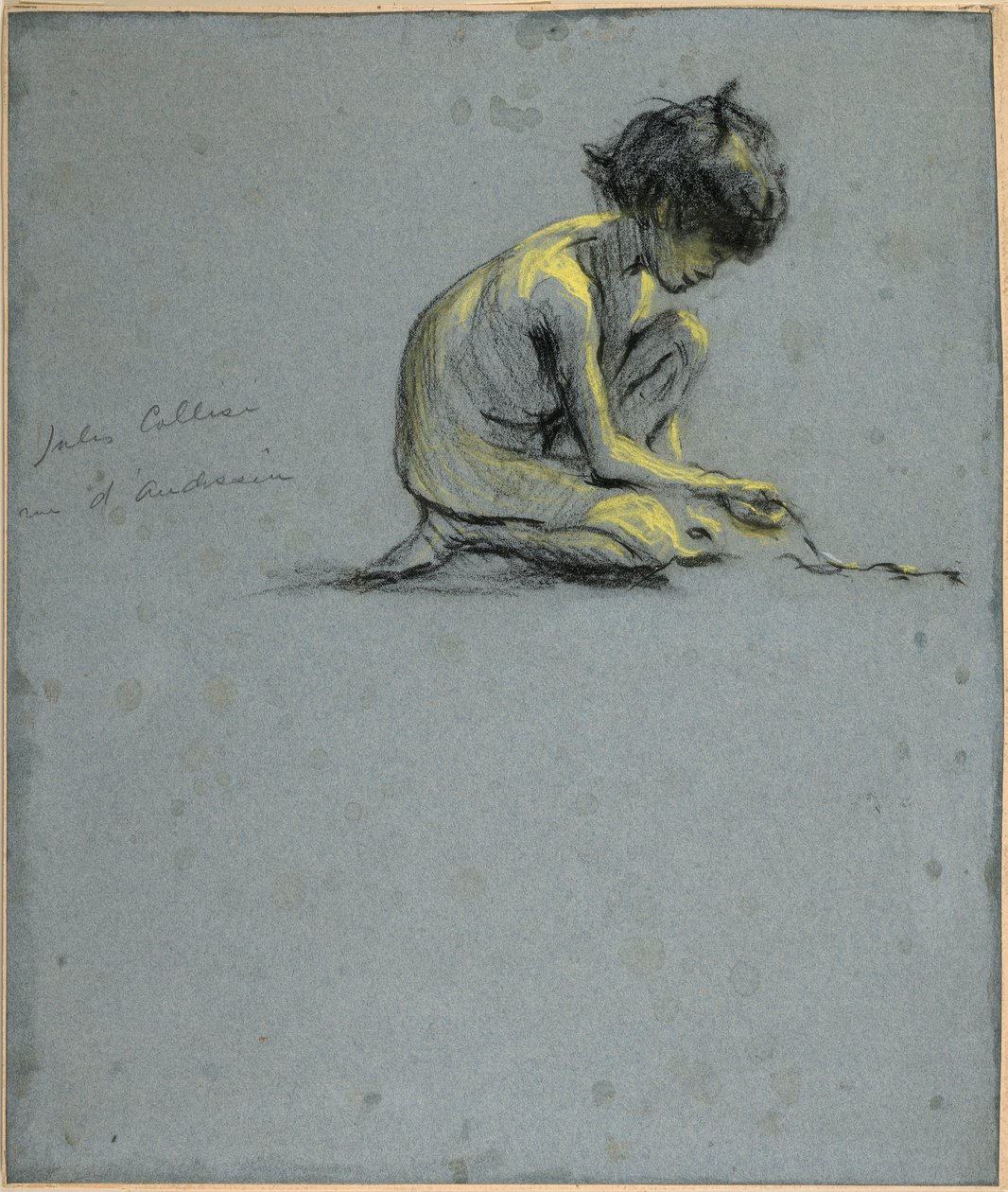Crouching Boy med slange af Alice Pike Barney
